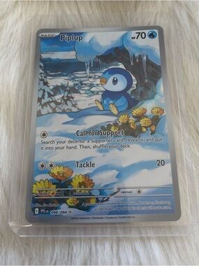 Full-Art Piplup Phantasmal Flames Pokémon Card